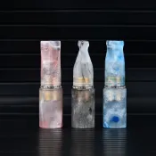 【臺灣熱銷】🔥6公分帶鑽樹脂熒粉煙嘴 9MM通用濾芯型 粗通用淨煙過濾 通用過濾嘴 活性炭過濾 濾芯 濾嘴 濾心 煙嘴