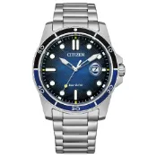 大高雄鐘錶城 CITIZEN星辰錶 Gents AW1810-85L 光動能都會時尚不鏽鋼腕錶 藍 41.5mm｜樂天領券現折★全館特惠中★指定刷卡回饋10%