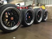 浩瀚精品 BBS LM2 雙片式樣 18吋 輕量化鋁圈 5孔112 前8.5J後9.5J ET35 黑色 含225/40/18 245/40/18