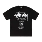 Stussy World Tour Tee 世界巡迴 短袖 黑色 3903962-BK [台灣現貨]