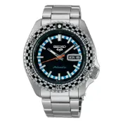 大高雄鐘錶城 seiko SK037 精工錶 5 Sports 4R36-15K0D(SRPK67K1) 賽車風格棋盤格黑面機械錶 42.5mm｜樂天領券現折★全館特惠中★指定刷卡回饋10%