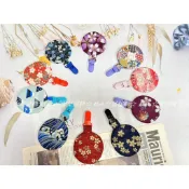 手作平安符袋 現貨 棉布圓蓋8cm 手作 平安符袋 香火袋 護身符 背面加蓋加釦 圓型平安符袋