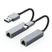 【Nil】USB3.0/Type-C 轉 RJ45 外接千兆網卡 USB網口轉換器 網線轉化器 轉接線