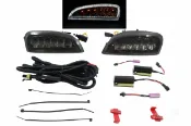 大禾自動車 LED 黑色 前保桿燈 日行 霧燈 方向燈 適用 Porsche 保時捷 Cayenne 2006-2010