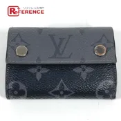 【DOKODEMO】LOUIS VUITTONRFIC Monogram Eclipse Discovery Compact 錢包 三折錢包