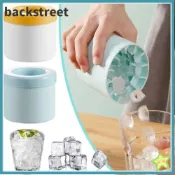 BACKSTREETEV冰桶,速凍重複使用冰塊模具,有機硅圓柱形冰塊托盤