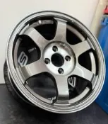 {賣｝🇯🇵Rays Te37 SAGA SL鍛造鋁圈15吋4/100（全新）7.5J  $58000