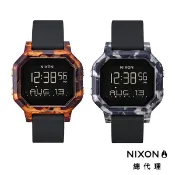 NIXON SIREN 電子錶 琥珀框 黑色 玳瑁框  矽膠錶帶 手錶 男錶 女錶 送禮 A1210