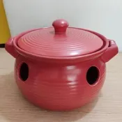 棗紅色 卡哇依 滷鍋型 火爐 烘爐 暖爐 地瓜爐 地瓜甕 岩燒爐 寒冬  中秋 烤肉爐 烤肉 烤地瓜 取暖 一爐抵萬爐