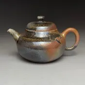台灣名家王文玉【柴燒】手拉壺200ml