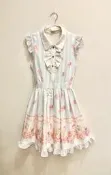 lizlisa 甜美風薔薇花冰淇淋花柄洋裝