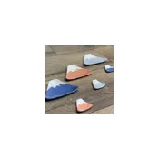 (店+)【美濃燒】日本製 美濃燒 手工富士山造型小盤 富士山小皿/富士山造型醬油碟/醬料碟