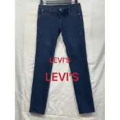 二手丹寧（女）LEVI’S刷抓微彈性/緊身窄管顯瘦牛仔褲AJ271