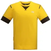 川山岳海 [ THE NORTH FACE ] 男 LIGHTEN短袖圓領衫 鳶尾黃 / NF00CZL8EFX {M}
