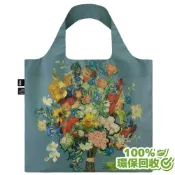 Hou Wu Boutique 好物不停 LOQI 梵谷 花束藍 春捲包 購物袋 手提袋 環保袋 肩背袋