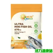 Sun日落恩賜 超純淨迷你魚油軟膠囊(30粒)【活力達康站】