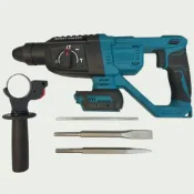 (店+)【通用】鋰電無刷三用電錘 無刷三用電錘 B款 21V單機+2支鑽尾(無電池充電器)/無刷電鎚/3檔模式/無線衝擊鑽/高功率混凝土