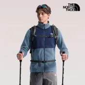 【The North Face 官方旗艦】北面男款深藍色舒適保暖抓絨外套｜8FJ3S62