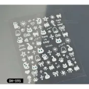 【台灣現貨附電子發票】狗狗貓貓 🐶🐱 卡通貼紙 兒童貼紙 指甲貼 美甲貼 貓咪 狗狗指甲貼【嘉莉紋繡美甲美睫材料批發】