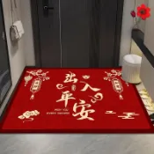 客製化 比利時圈絨高檔入戶門地墊輕奢高級感防滑大門口墊子家用玄關腳墊