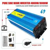 5000w-8000w 純正弦波逆變器 12v24v 至 110V 雙顯示電源轉換器可用於大篷車露營家庭汽車越