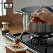日本霜山 304不鏽鋼長柄攪拌棒/打蛋器/味噌計量器