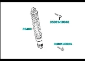 新名流/名流 125/150   後避震器/後緩衝器/後叉