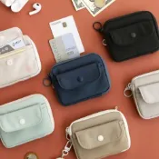 vouz ☄現貨⚡韓國iconic~Voyager Card Wallet 轉角遇到愛 L型 隨身拉鍊信用卡包 零錢包