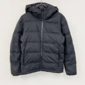【DOKODEMO】優衣庫羽絨服，90%羽絨，黑色，S碼，古著