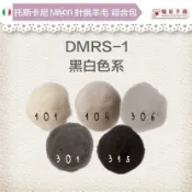 幅新手織 托斯卡尼MAORI針氈羊毛[綜合包] DMRS-01黑白色系 DIY手作/羊毛氈材料/文創
