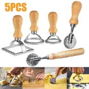 Cookies Press Stamp Roller Wheel Set Cutter Dough Pasta Make
