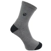 【Jack wolfskin 飛狼】2入組 素色保暖透氣美麗諾羊毛襪 登山襪 (頁岩灰)