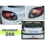 小亞車燈＊ 全新 實車 PEUGEOT 寶獅 206 黑框 仿IS200 三圓 黑框 尾燈 後燈