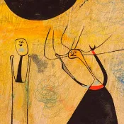 【藝術掛畫】 Joan Miro 米羅 -- Deux personnages 兩個人