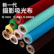 【可開發票】黑色吸光布植絨背景布模特婚紗寫真網拍攝影棚照相館拍照綠幕不反光