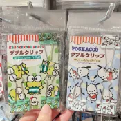 日本 三麗鷗 kitty 大耳狗 喜拿狗 美樂蒂 大眼蛙 皮皮蛙 雙子星 雙星仙子 布丁狗 夾子 鐵夾 長尾夾 文件夾