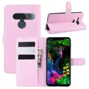 協貿國際日用品生活12館 LG G8S ThinQ荔枝紋翻蓋錢包式皮套手機殼簡約保護套商務支架潮款