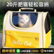 聚優甄選 【台灣公司 可開發票】貓包雙肩貓外出便攜背包貓咪寵物包大號書包帆布夏季裝狗狗透氣袋