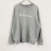 【DOKODEMO】Champion 運動衫/運動鞋，灰色，4L 碼，古著。