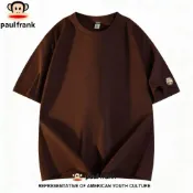 【🔥台灣熱銷 夏季新款 熱門商品 夏季新款 】Paul Frank/大嘴猴男士短袖純棉夏季新款寬鬆t恤半袖中青年上衣潮