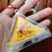 平安符袋 護身符袋 三角符袋 香火袋 符袋 透明防水收納袋隨身三角形老爺符袋寶寶孕媽福袋保護套胎毛保存袋tank1