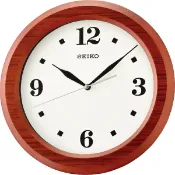 大高雄鐘錶城 seiko SK037 精工鐘 (QXA772B) 典雅木質滑動式秒針靜音掛鐘 / 29.5*4.5cm｜樂天領券現折★全館特惠中★指定刷卡回饋10%