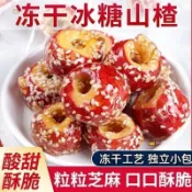 ✨限時特賣✨凍幹冰糖葫蘆 山楂糖 無核糖葫蘆 山楂球 蜜餞果糕 老北京口味 休閒小零食 批發
