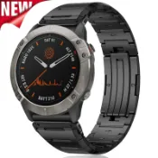 豪華金屬錶帶兼容 Garmin Watch Fenix 8 7X 7 Solar 6x Pro/Fenix 6Pro/F