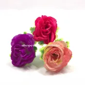 角玫 塑膠花 假花 人造花 乾燥花 花頭 仿真花冷盤赤身擺盤菜色點綴拼盤婚宴喜宴外燴辦桌餐廳冷盤花頭 園藝資材水果拼盤擺