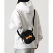【現貨】日本 正版 Thrasher 火焰LOGO 斜背包 側背包 胸包 潮流 隨身 小包