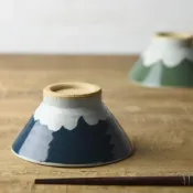 (店+)［拾憩］手工質感富士山飯碗 13cm(美濃燒 湯碗 碗 對碗 夫妻碗 陶瓷碗 瓷碗 小碗 日式碗 入厝 送禮 禮物)