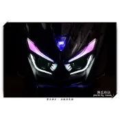 🎀【無名彩貼-1077】Force 燈匠大燈 專用 - 彩鈦燈眉改色貼(左右一對)