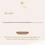 Luvpal | 925 純銀 蛇紋圓鍊手鍊 | 附調節扣環