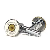 Bullet .45 手槍子彈袖扣（銀）襯衫西裝金屬復古個性袖釦 cufflinks 男生男朋友爸爸父親節禮物生日禮物